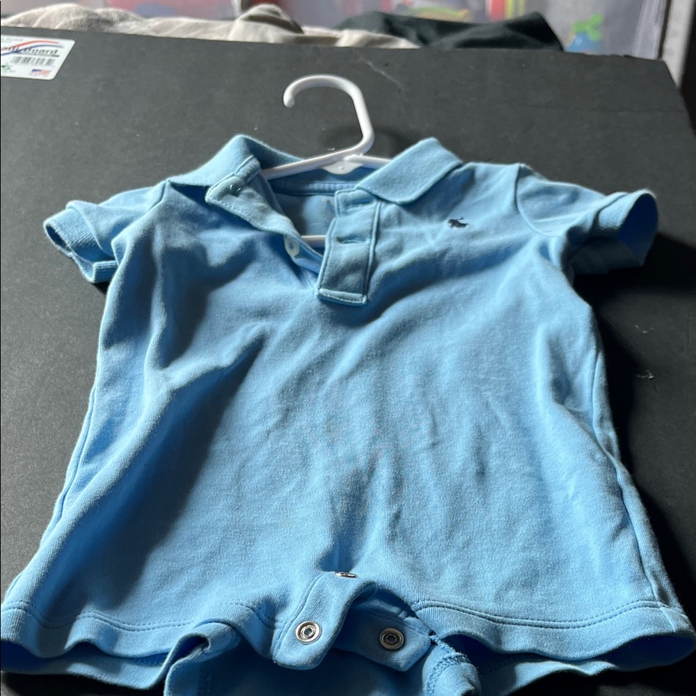 Ralph Lauren Light Blue Kids Polo Shirt Mom on a budget